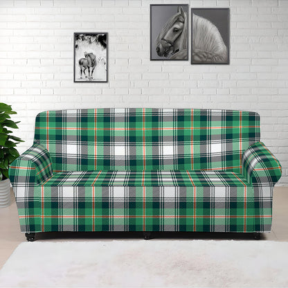 Saint Patrick's Day Tartan Pattern Print Sofa Cover