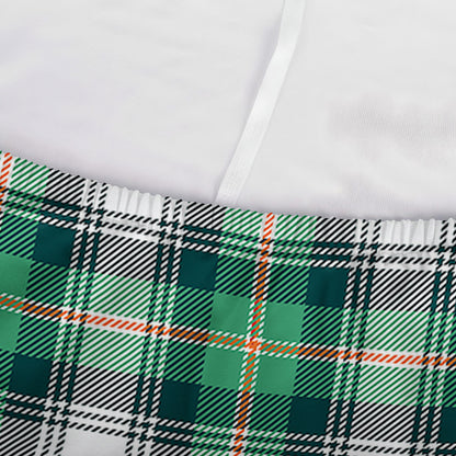 Saint Patrick's Day Tartan Pattern Print Sofa Cover