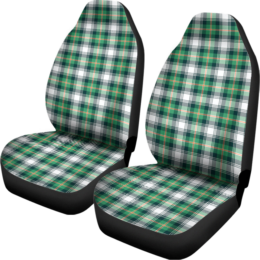 Saint Patrick's Day Tartan Pattern Print Universal Fit Car Seat Covers