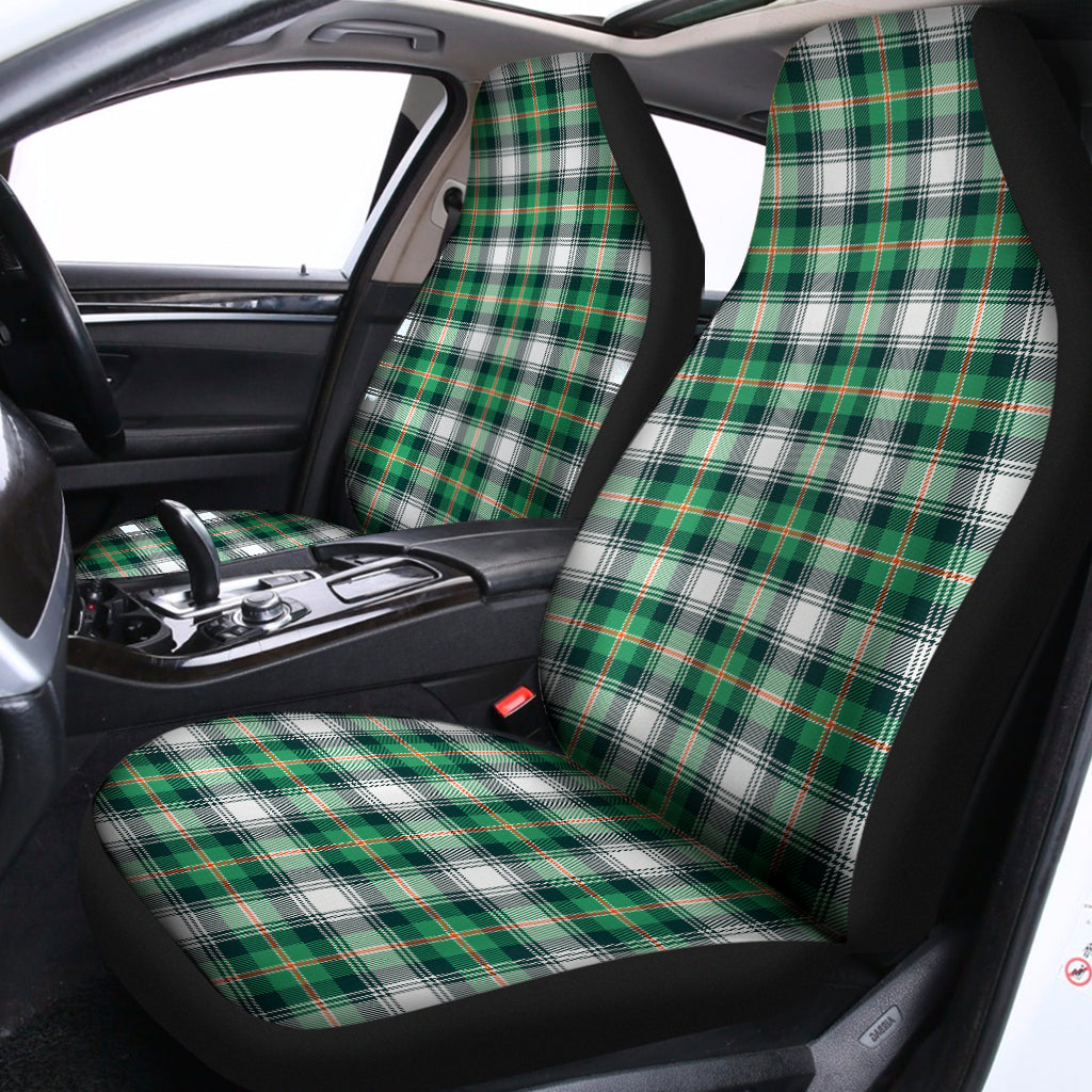Saint Patrick's Day Tartan Pattern Print Universal Fit Car Seat Covers