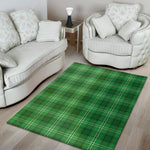 Saint Patrick's Day Tartan Print Area Rug