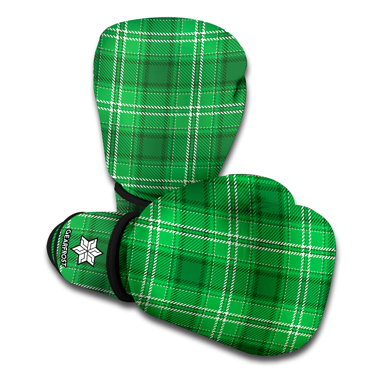 Saint Patrick's Day Tartan Print Boxing Gloves
