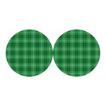 Saint Patrick's Day Tartan Print Car Coasters