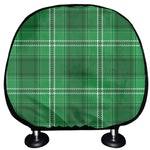 Saint Patrick's Day Tartan Print Car Headrest Covers