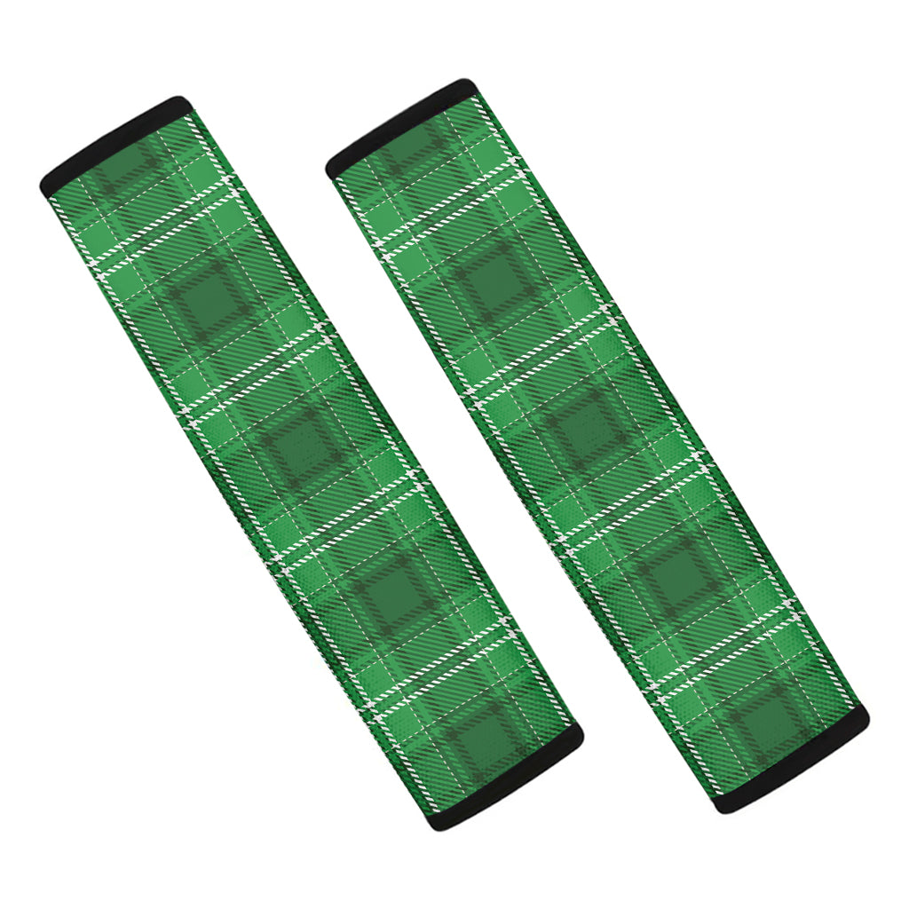 Saint Patrick's Day Tartan Print Car Seat Belt Covers