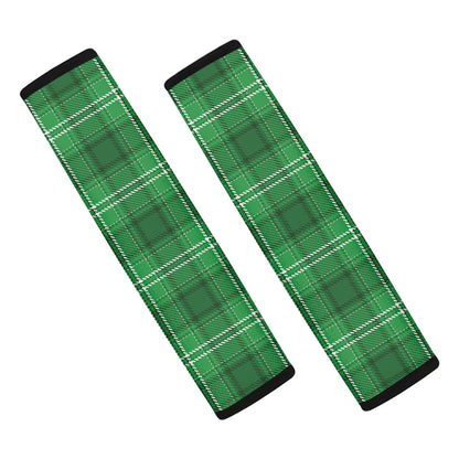 Saint Patrick's Day Tartan Print Car Seat Belt Covers