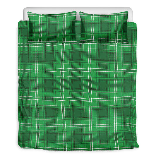 Saint Patrick's Day Tartan Print Duvet Cover Bedding Set
