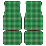 Saint Patrick's Day Tartan Print Front and Back Car Floor Mats