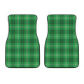 Saint Patrick's Day Tartan Print Front Car Floor Mats
