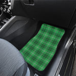 Saint Patrick's Day Tartan Print Front Car Floor Mats
