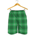 Saint Patrick's Day Tartan Print Men's Shorts