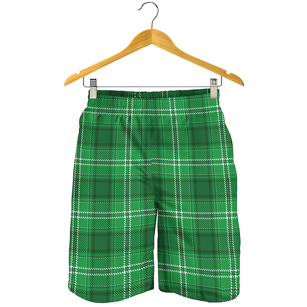 Saint Patrick's Day Tartan Print Men's Shorts