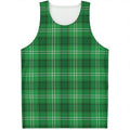Saint Patrick's Day Tartan Print Men's Tank Top