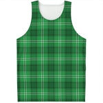 Saint Patrick's Day Tartan Print Men's Tank Top