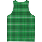 Saint Patrick's Day Tartan Print Men's Tank Top