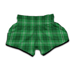 Saint Patrick's Day Tartan Print Muay Thai Boxing Shorts