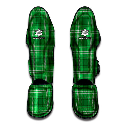 Saint Patrick's Day Tartan Print Muay Thai Shin Guard
