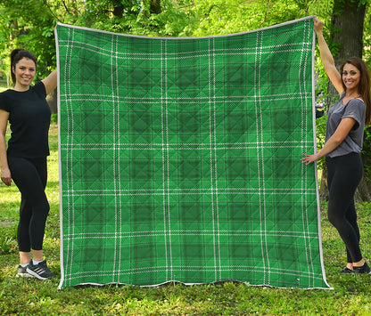 Saint Patrick's Day Tartan Print Quilt