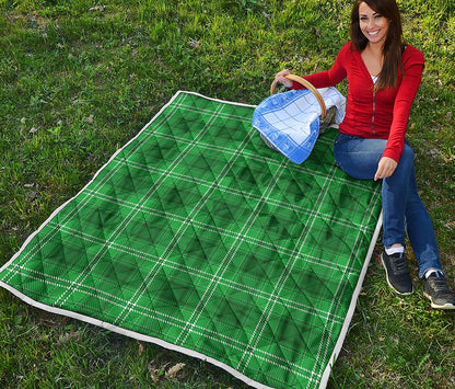 Saint Patrick's Day Tartan Print Quilt