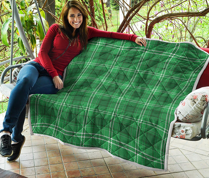 Saint Patrick's Day Tartan Print Quilt