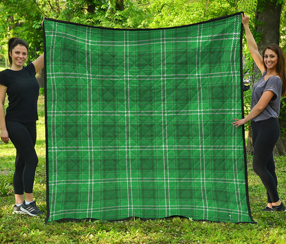 Saint Patrick's Day Tartan Print Quilt