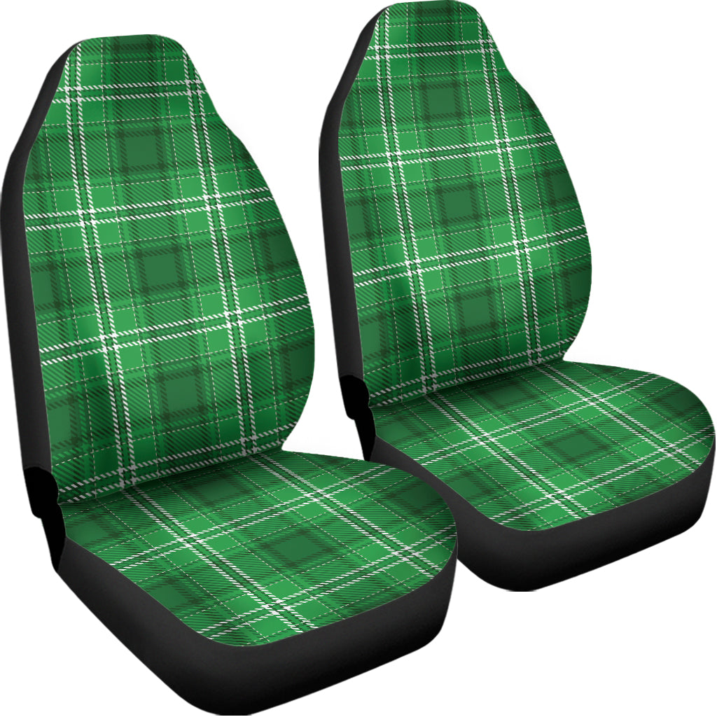 Saint Patrick's Day Tartan Print Universal Fit Car Seat Covers