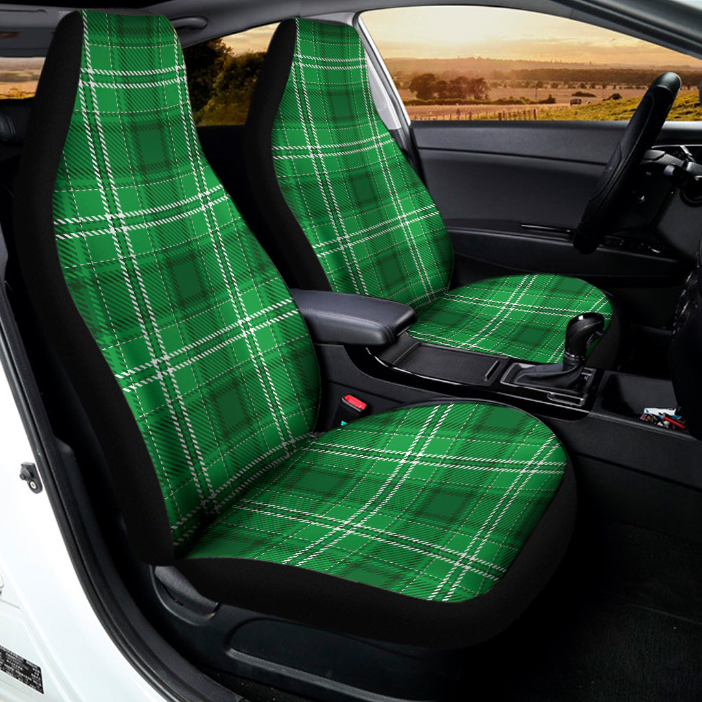 Saint Patrick's Day Tartan Print Universal Fit Car Seat Covers