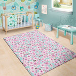 Sakura Cherry Blossom Pattern Print Area Rug