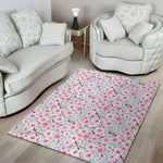Sakura Cherry Blossom Pattern Print Area Rug