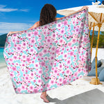 Sakura Cherry Blossom Pattern Print Beach Sarong Wrap