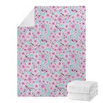 Sakura Cherry Blossom Pattern Print Blanket