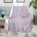 Sakura Cherry Blossom Pattern Print Blanket