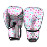 Sakura Cherry Blossom Pattern Print Boxing Gloves