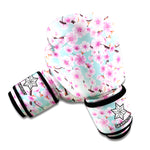 Sakura Cherry Blossom Pattern Print Boxing Gloves