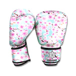 Sakura Cherry Blossom Pattern Print Boxing Gloves