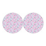 Sakura Cherry Blossom Pattern Print Car Coasters