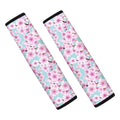 Sakura Cherry Blossom Pattern Print Car Seat Belt Covers