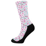 Sakura Cherry Blossom Pattern Print Crew Socks