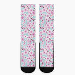 Sakura Cherry Blossom Pattern Print Crew Socks