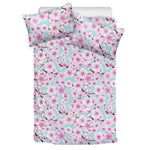 Sakura Cherry Blossom Pattern Print Duvet Cover Bedding Set