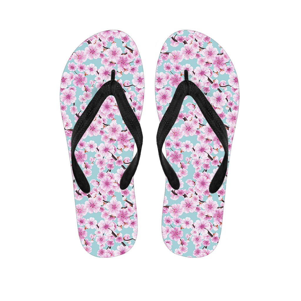 Sakura Cherry Blossom Pattern Print Flip Flops