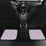 Sakura Cherry Blossom Pattern Print Front and Back Car Floor Mats