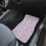 Sakura Cherry Blossom Pattern Print Front and Back Car Floor Mats