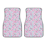 Sakura Cherry Blossom Pattern Print Front Car Floor Mats