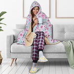 Sakura Cherry Blossom Pattern Print Hooded Blanket