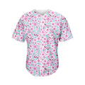 Sakura Cherry Blossom Pattern Print Men's Baseball Jersey