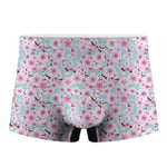 Sakura Cherry Blossom Pattern Print Men's Boxer Briefs