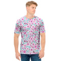 Sakura Cherry Blossom Pattern Print Men's T-Shirt