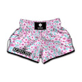 Sakura Cherry Blossom Pattern Print Muay Thai Boxing Shorts