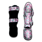 Sakura Cherry Blossom Pattern Print Muay Thai Shin Guard